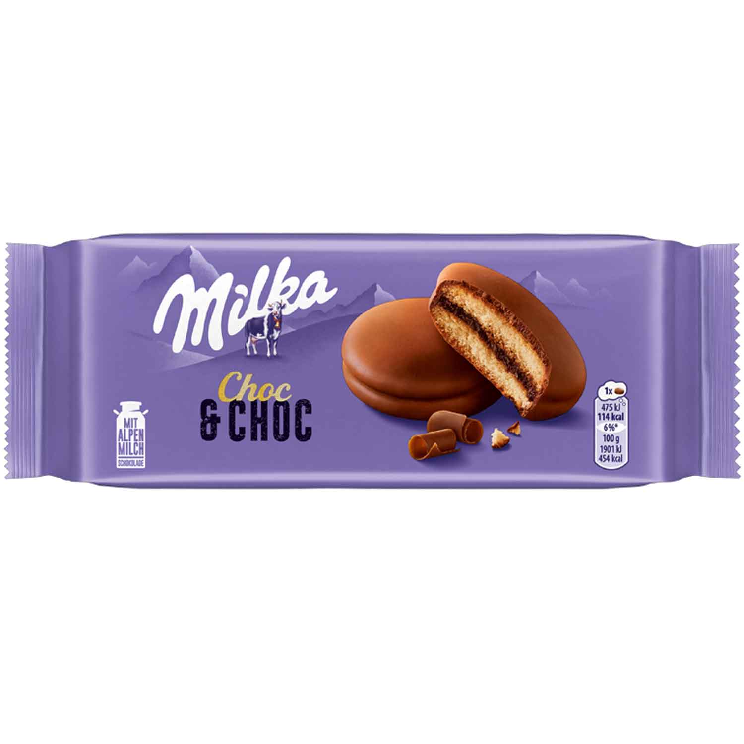 MILKA Choc & Choc Biscuits 175g