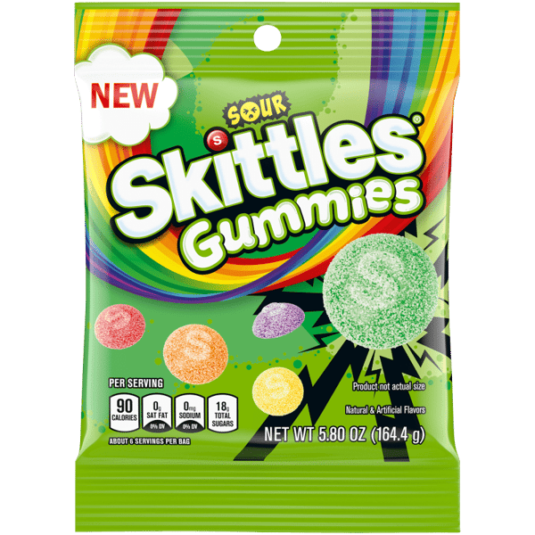 Skittles sour gummies 164.4g