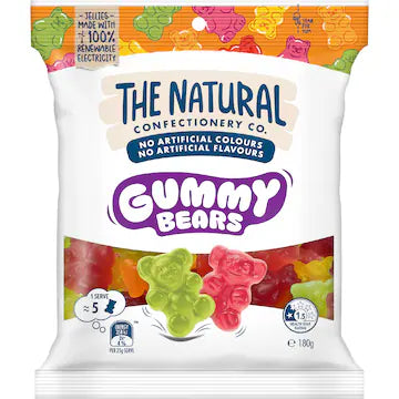 The Natural Confectionery Co Gummy Bears 180g