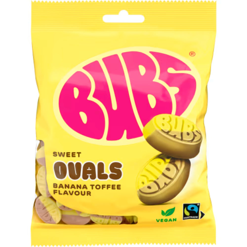 Bubs Sweet Ovals Banana/Toffee 156g