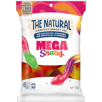 The Natural Confectionery Co Mega Snakes 170g