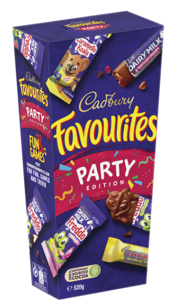 Cadbury Favourites Party Edition Boxed Chocolate 470g