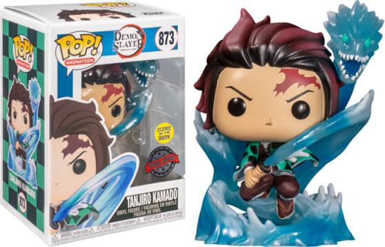 Demon Slayer Tanjiro With Dragon Glow Pop! Vinyl