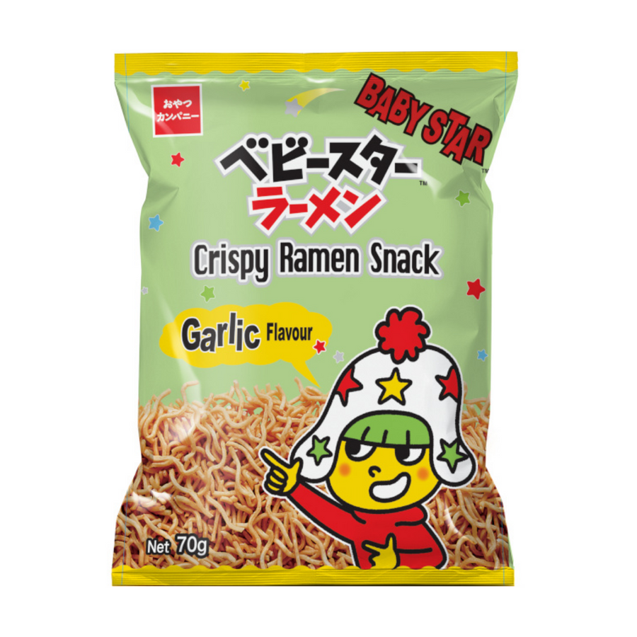 Baby Star Crispy Ramen Snack Garlic 70g
