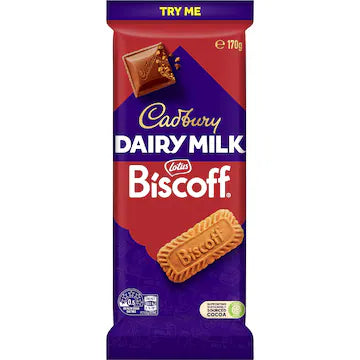 Cadbury Dairy Milk Biscoff Block 170g