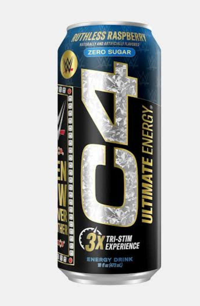 C4 WWE Rutless Raspberry 473ml