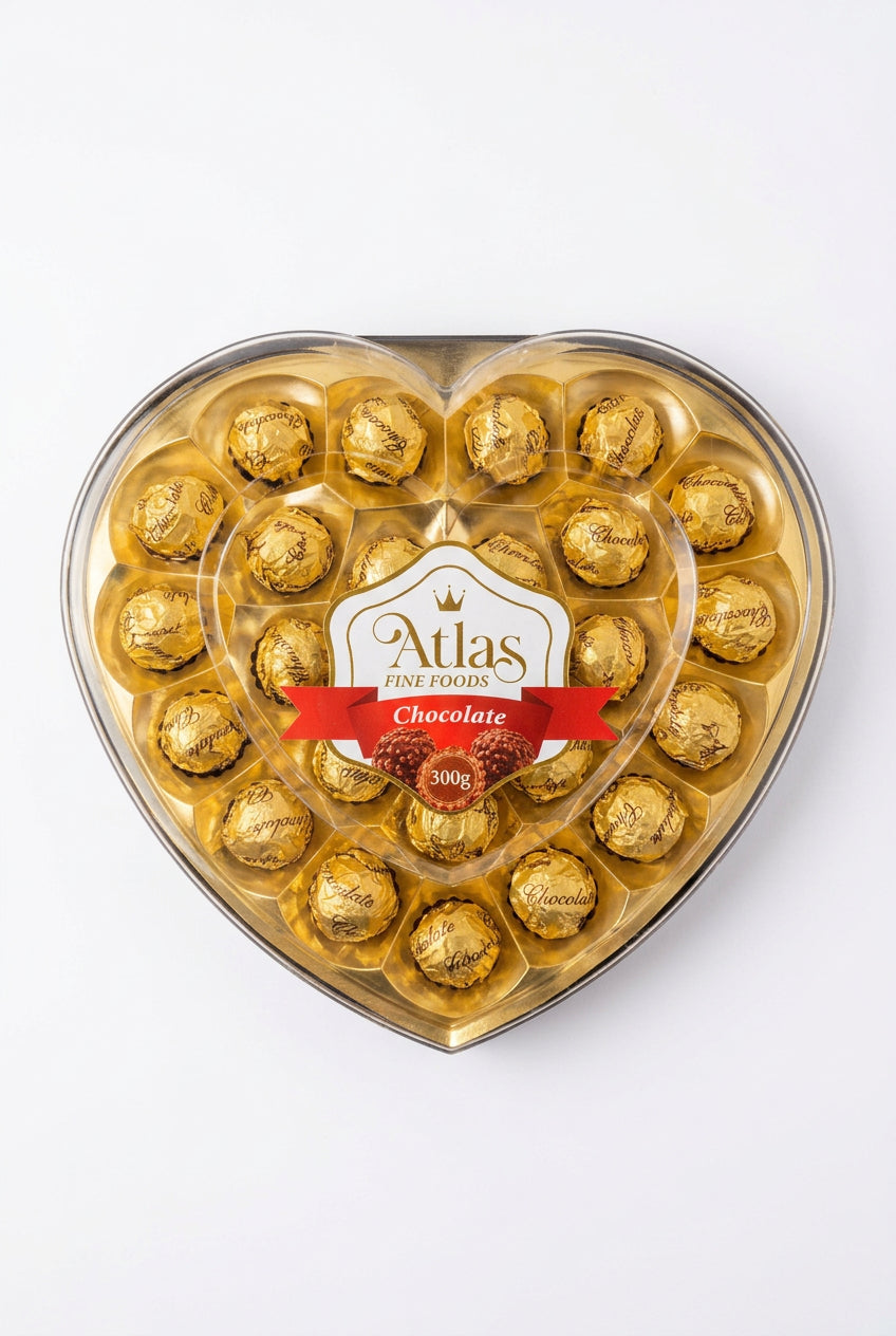 Atlas Chocolate Heart 300g