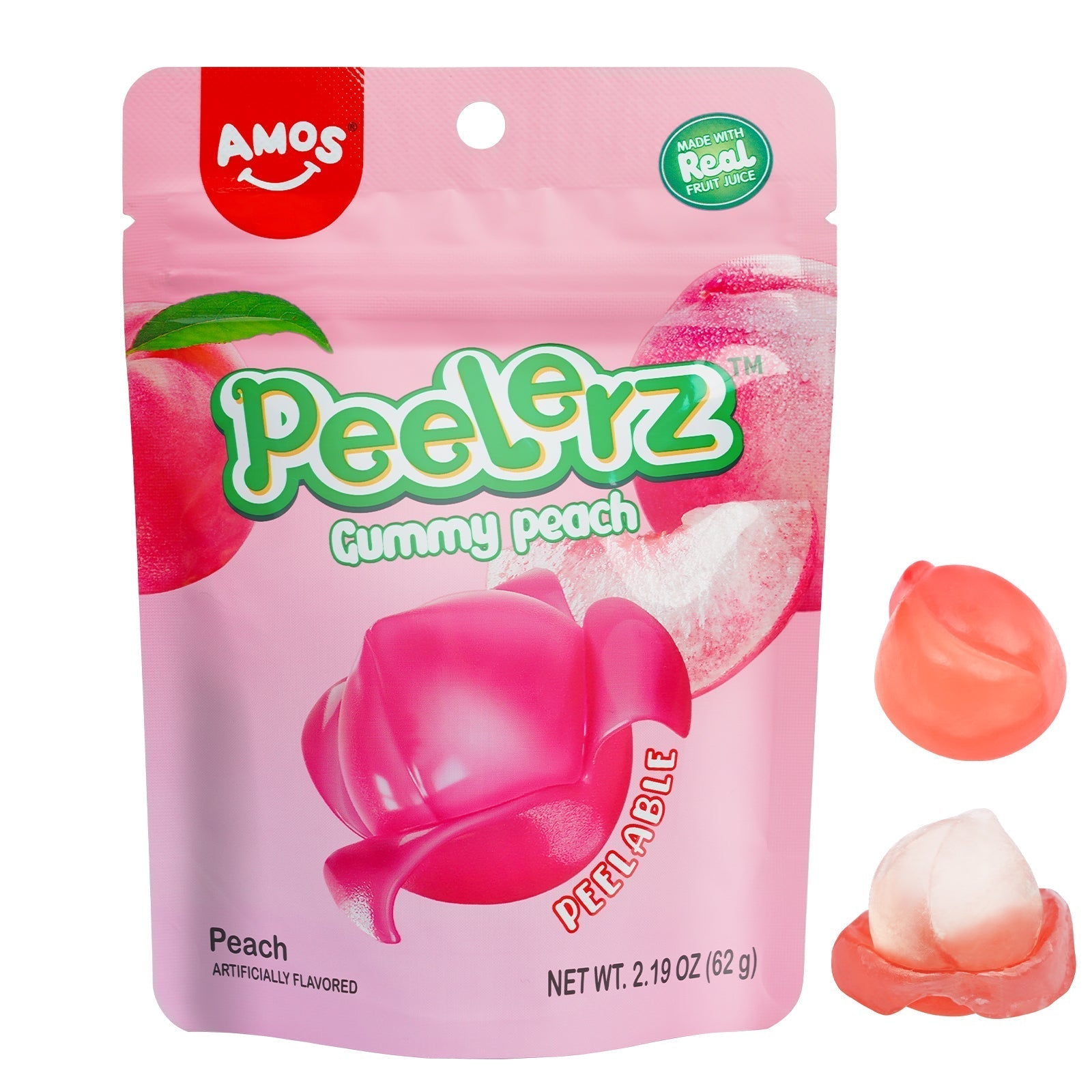 AMOS Peelerz Gummy Peach 150g
