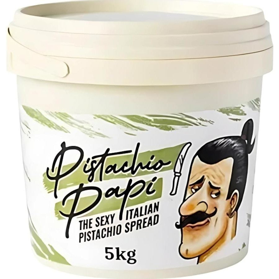 Pistachio Papi Spread Smooth Italian 5kg Bulk Tub Made In Italy