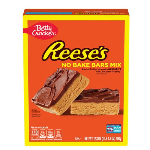 US Betty Crocker Reese's No Bake Bars Mix 490g