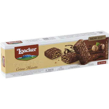 Loacker Gran Pasticceria Creme Noisette Chocolate Wafer Biscuit 100g