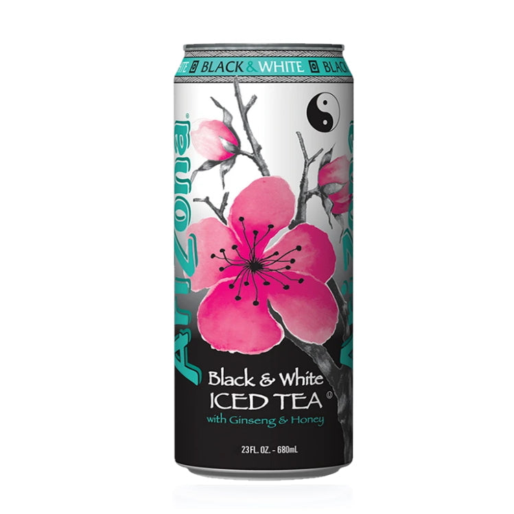 Arizona Black & White Iced Tea With Ginseng & Honey 650ml