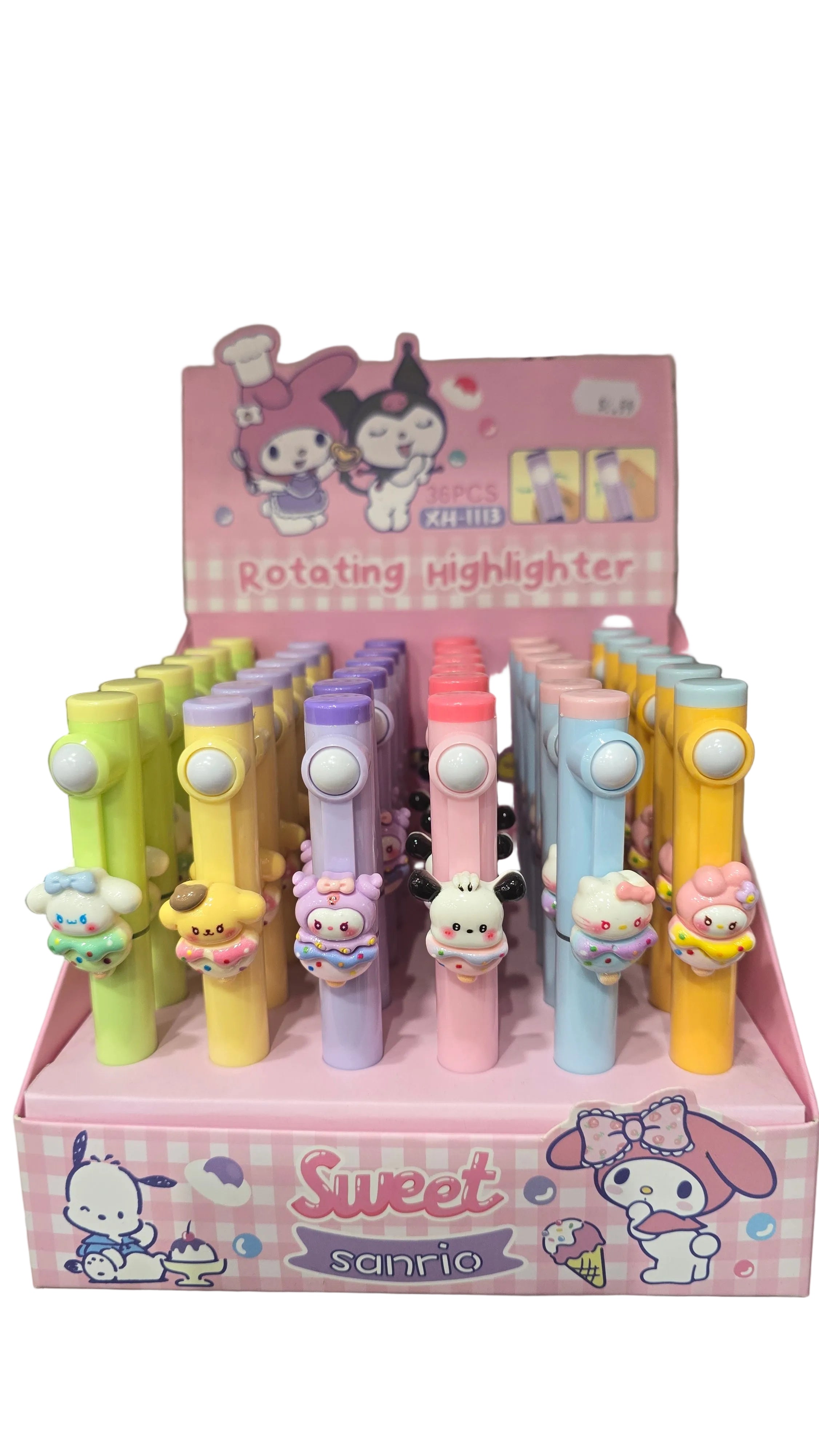 Rotating Highlighter Pen Sweet Sanrio