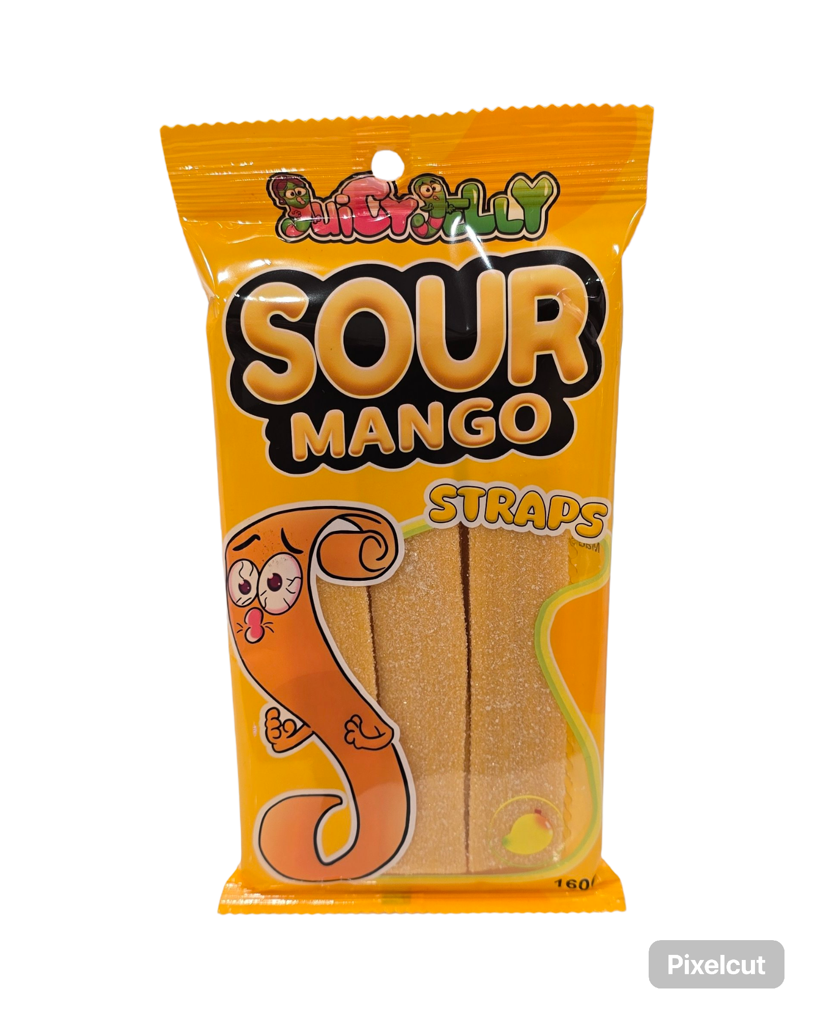 Juicy Jelly Sour Mango Straps 160g