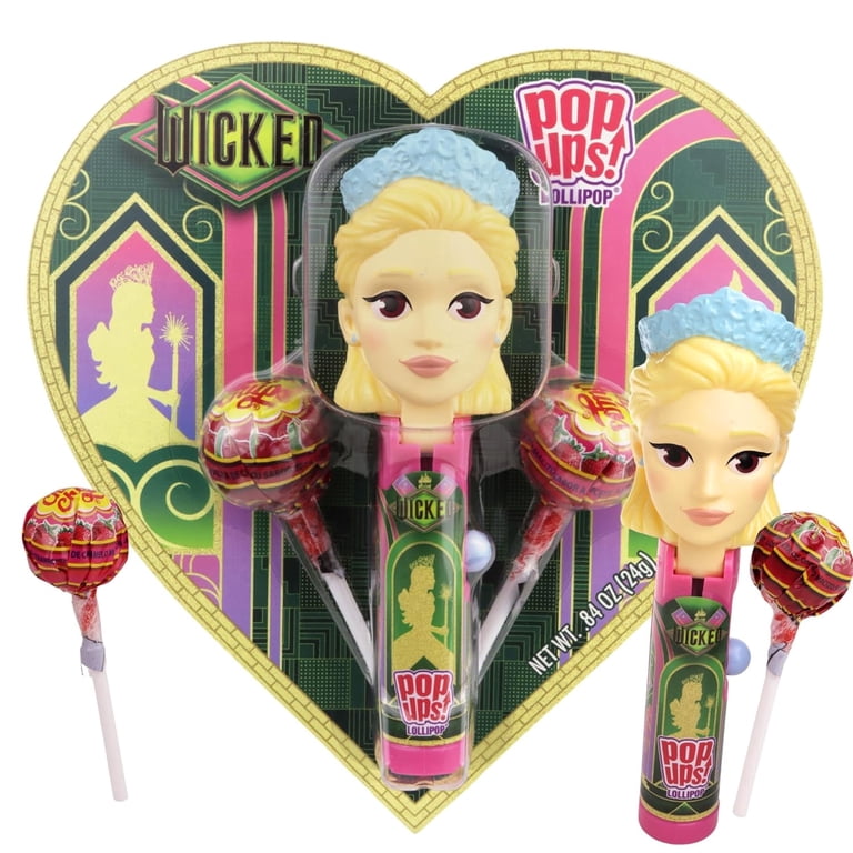 WICKED POP UPS LOLLIPOP VALENTINE HEART 24g