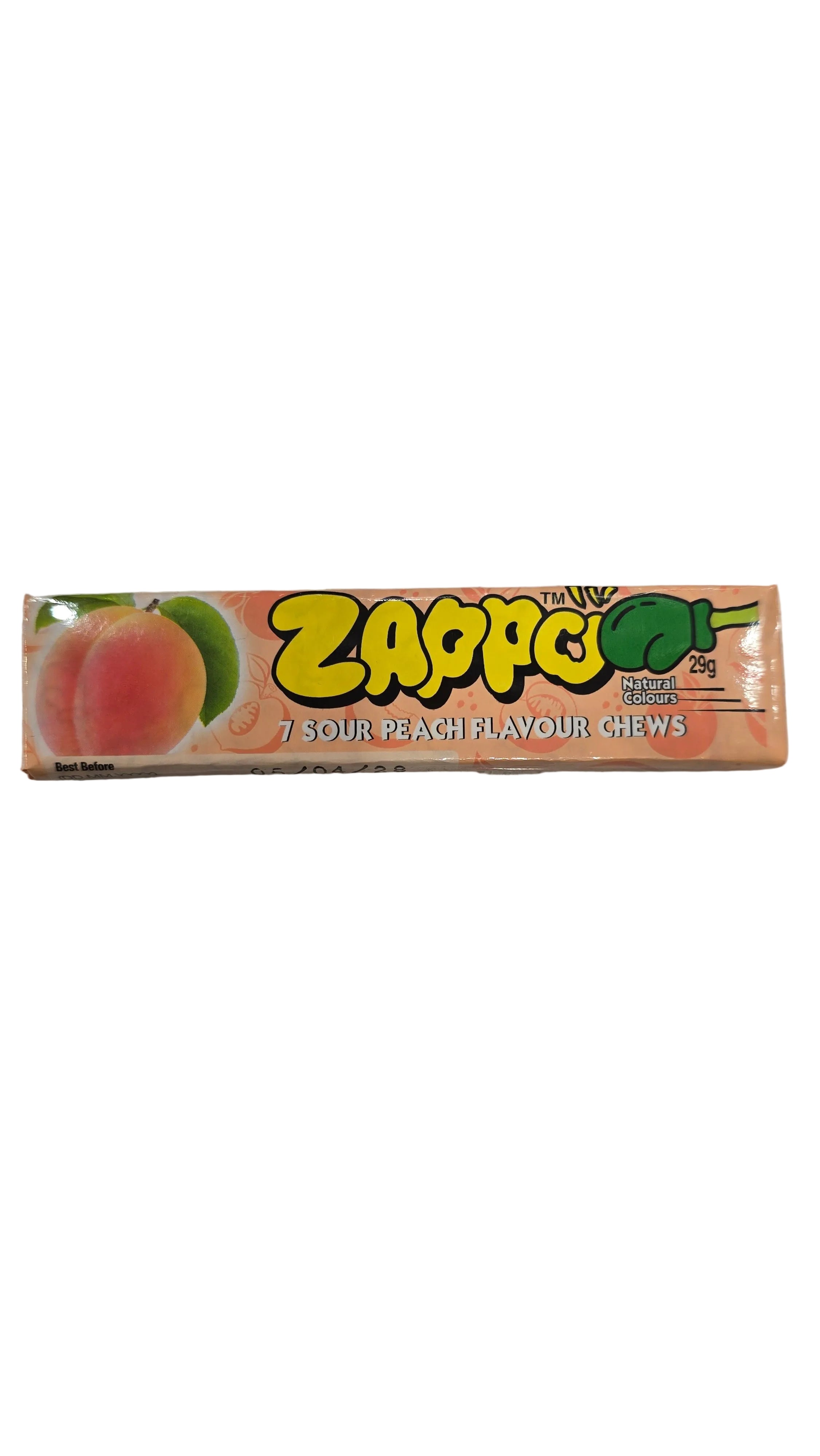 ZAPPO Sour Peach Flavour Chews 29g