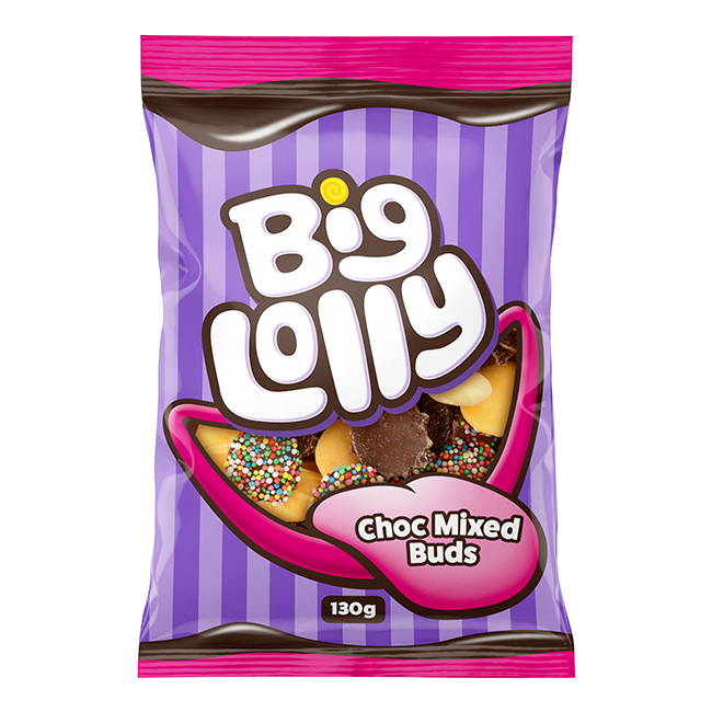 Big Lolly Choc Mixed Buds 130g