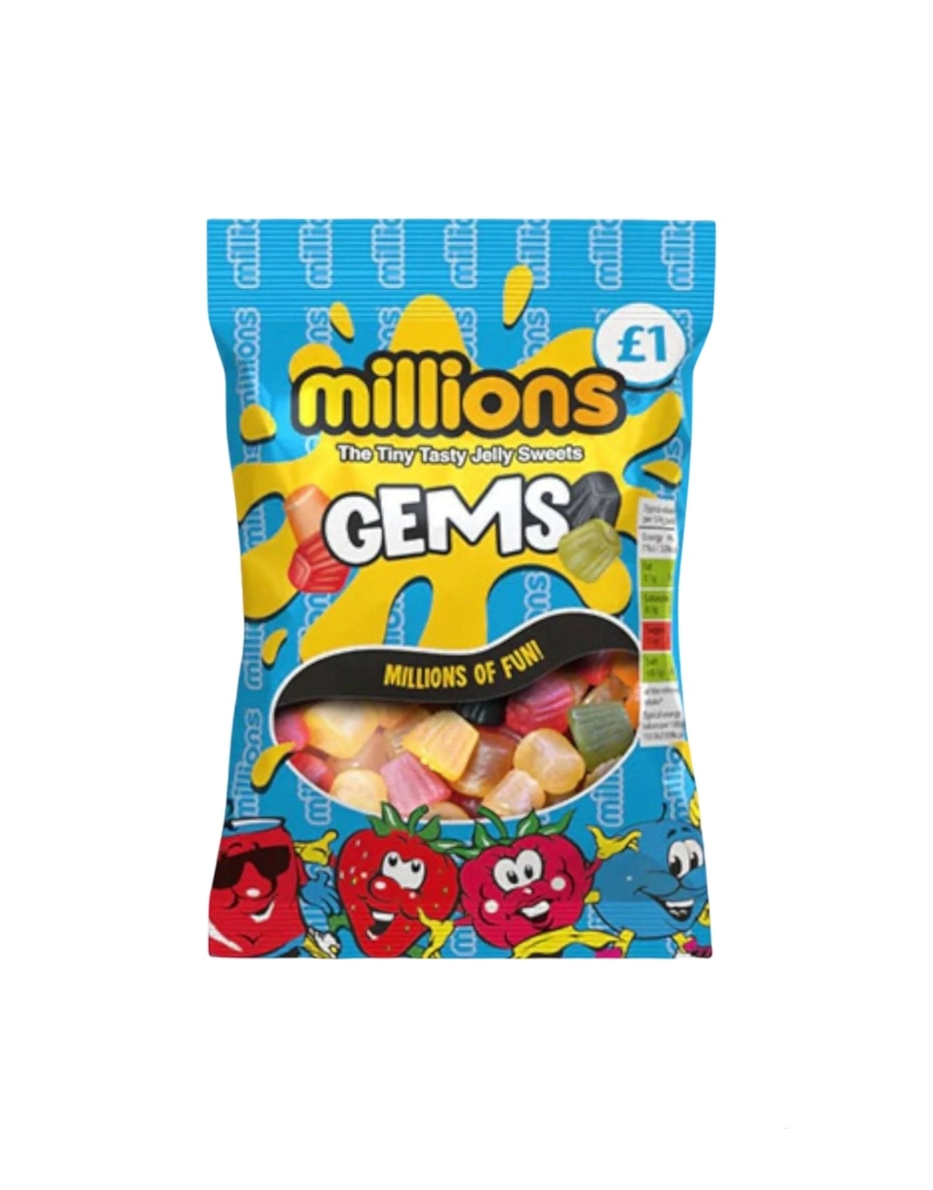 Millions Gems the tiny tasty jelly sweets