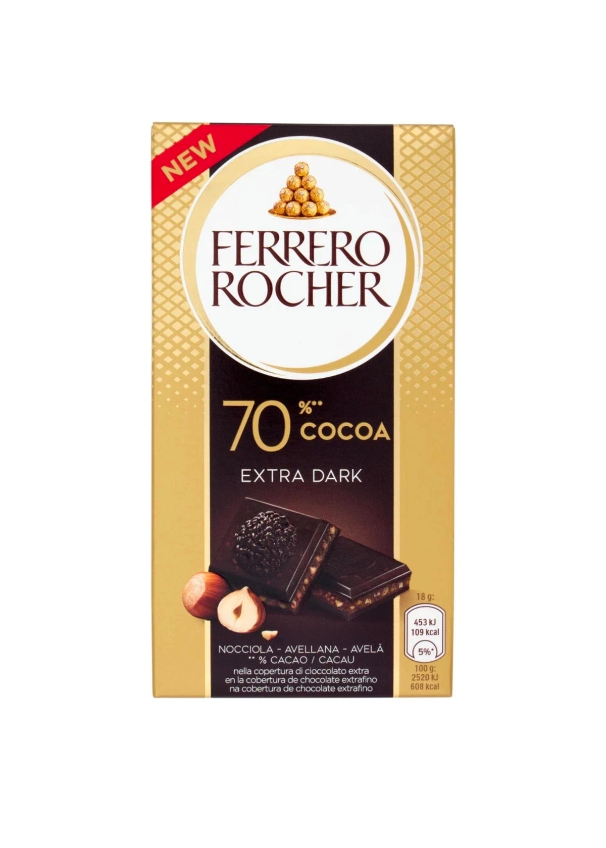 Ferrero Rocher 70% Dark Hazelnut 90g