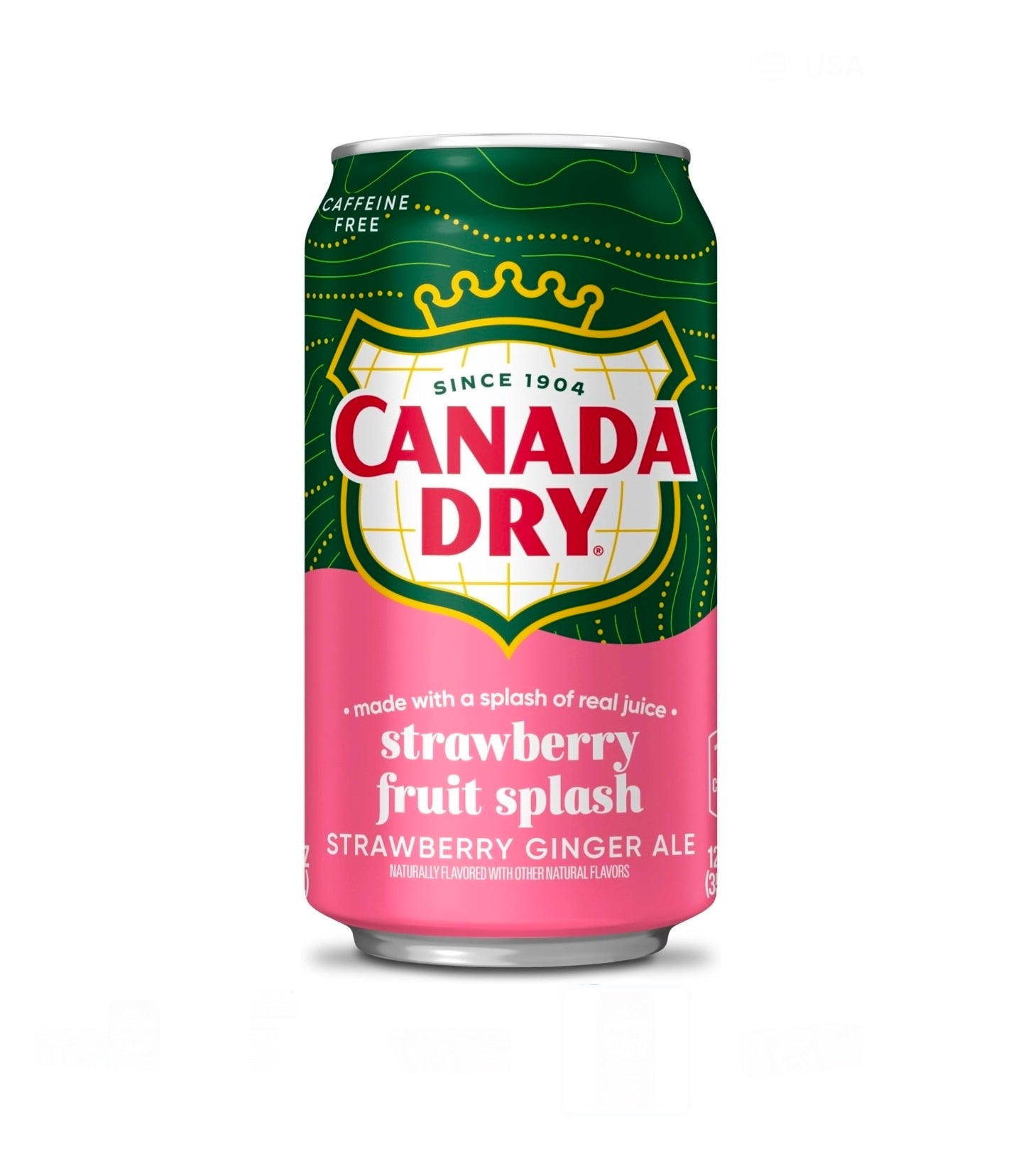 Canada dry strawberry fruit splash ginger ale 355ml