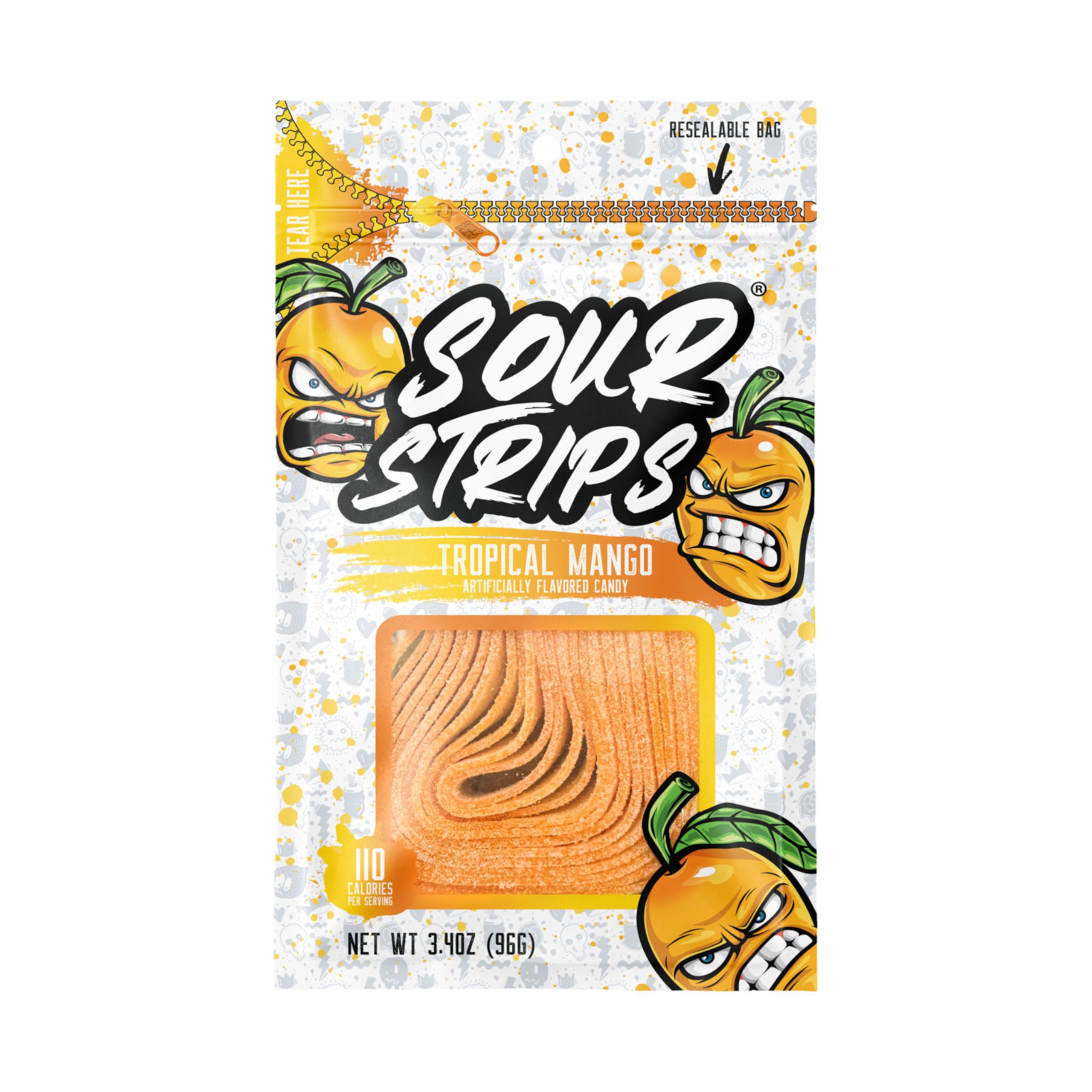 Sour Strips Tropical Mango 96g