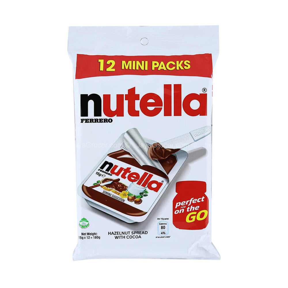 Nutella Ferrero Hazelnut Spread Single Portion 15g x 12 180g