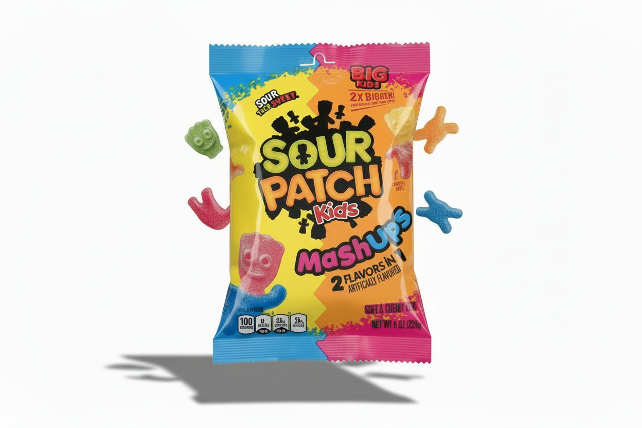 Sour Patch Kids Mashups 2 Flavours in 1 2x Bigger 226g