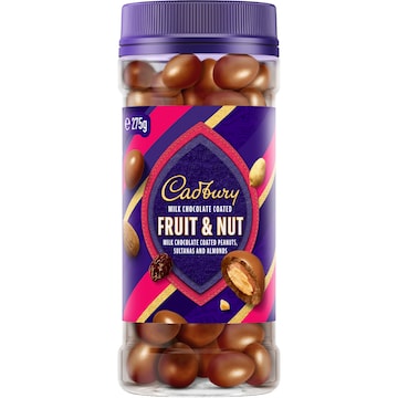 Cadbury Milk Chocolate Coated Fruit & Nut 275g