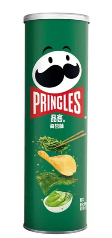 Pringles seaweed flavour 110g bb 7/4/26
