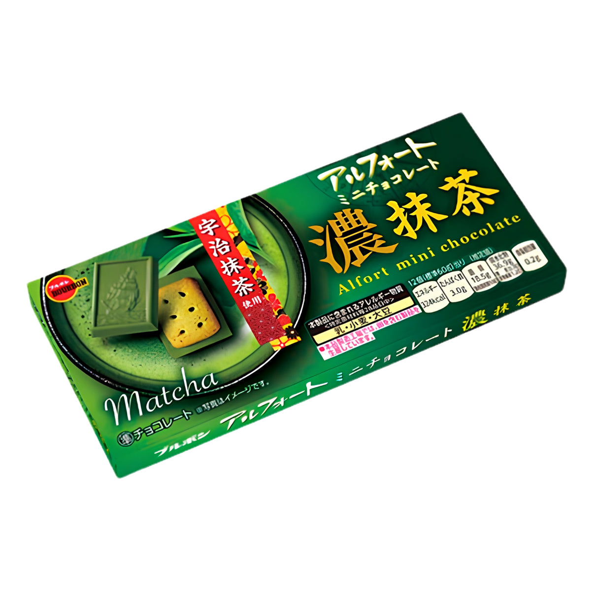 Bourbon Alfort Mini Chocolate Dark Matcha 55g