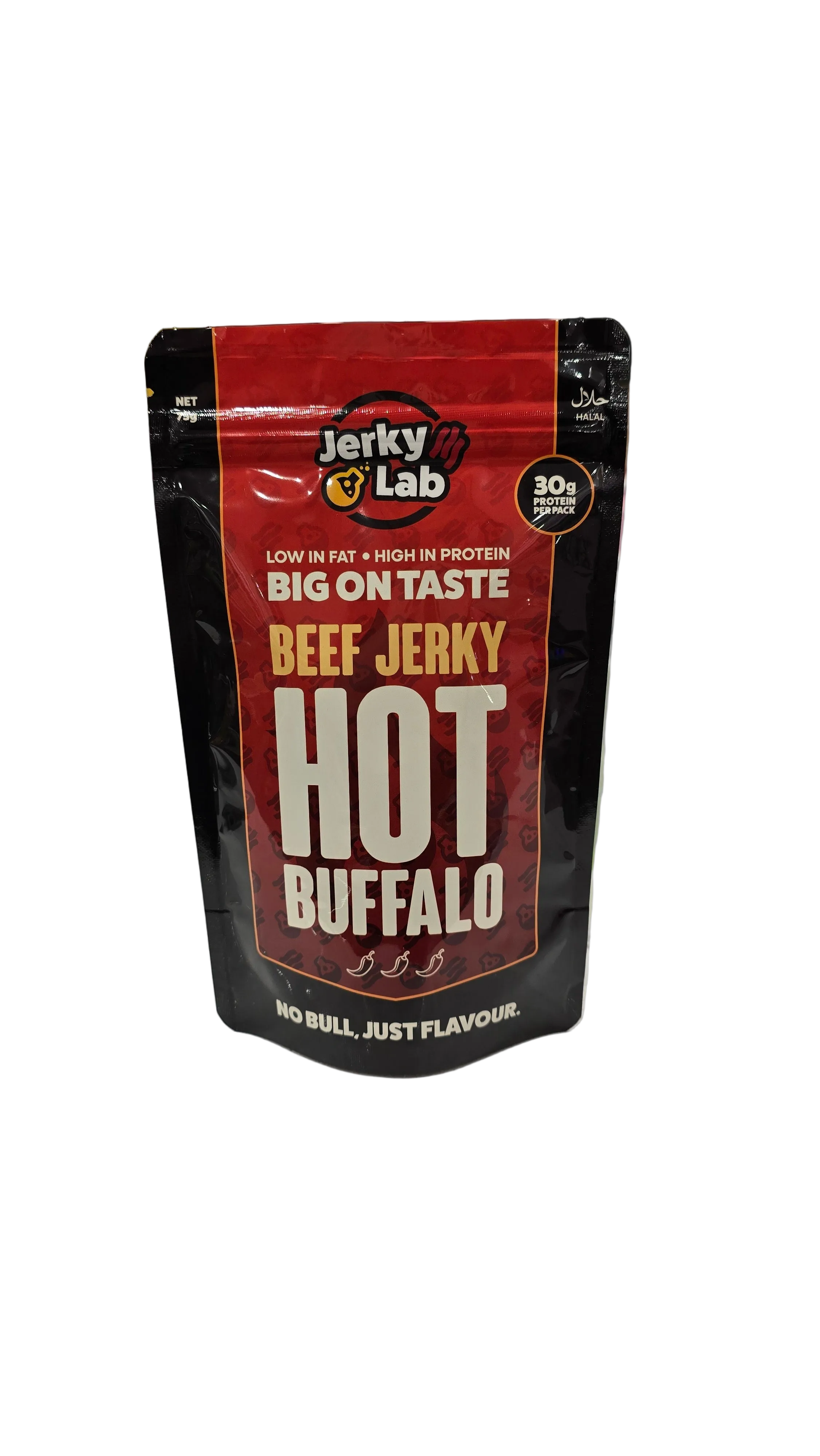 Jerky Lab Halal Beef Jerky HOT Buffalo 75g