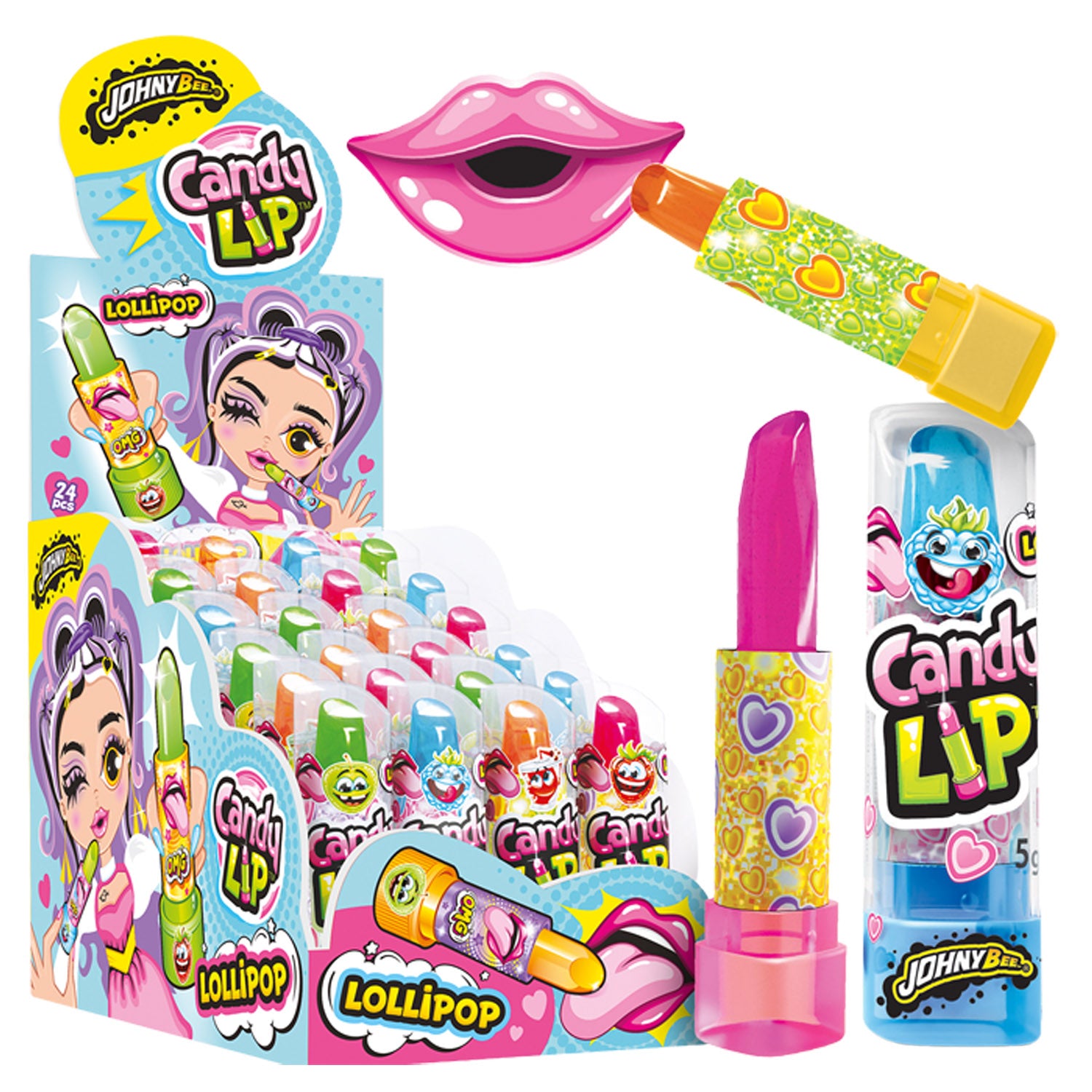Johnnybee Candy Lipstick Lollipop