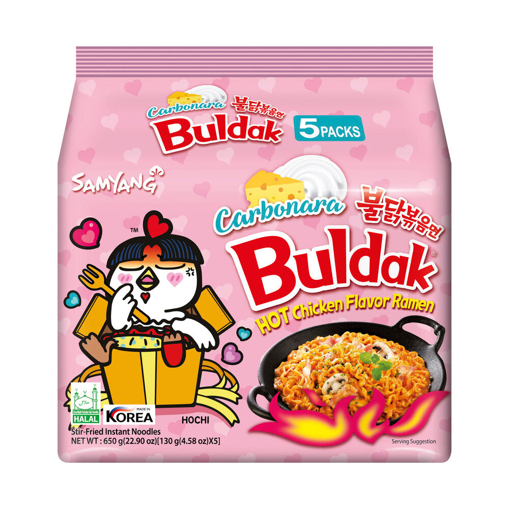 SAMYANG BULDAK HOT CHICKEN CARBONARA RAMEN (140G X 5)