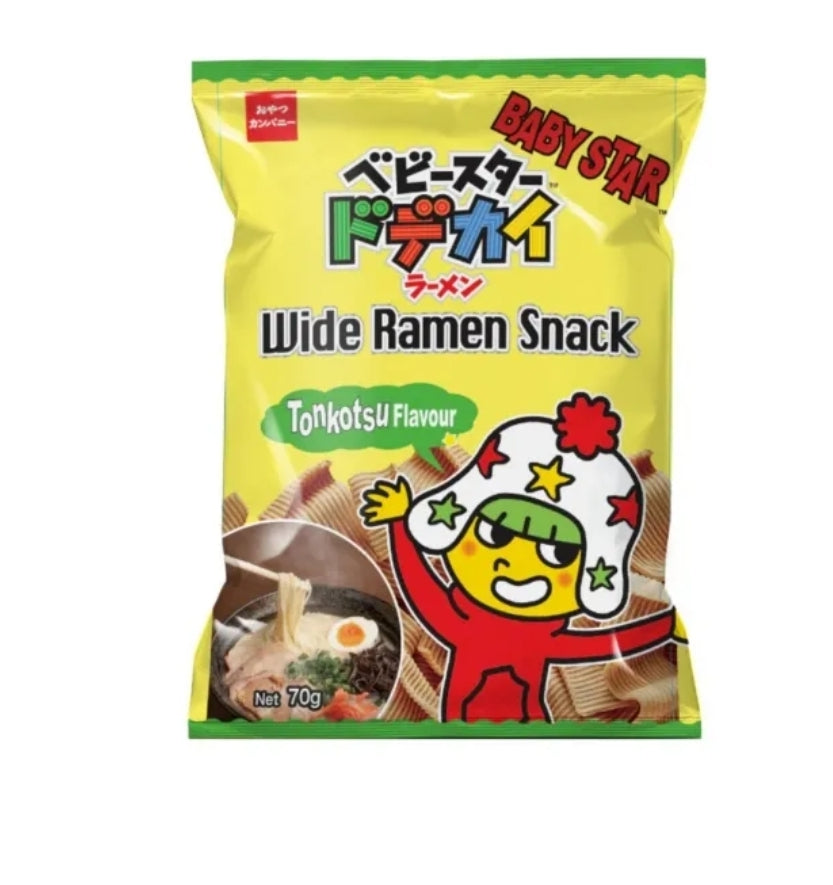 Baby Star Crispy Ramen Snack Tonkotsu Flavour 70g