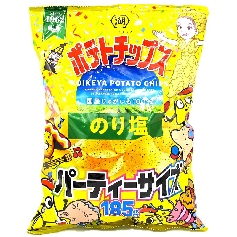 Koikeya Potato Chips Seaweed &Salt 185g