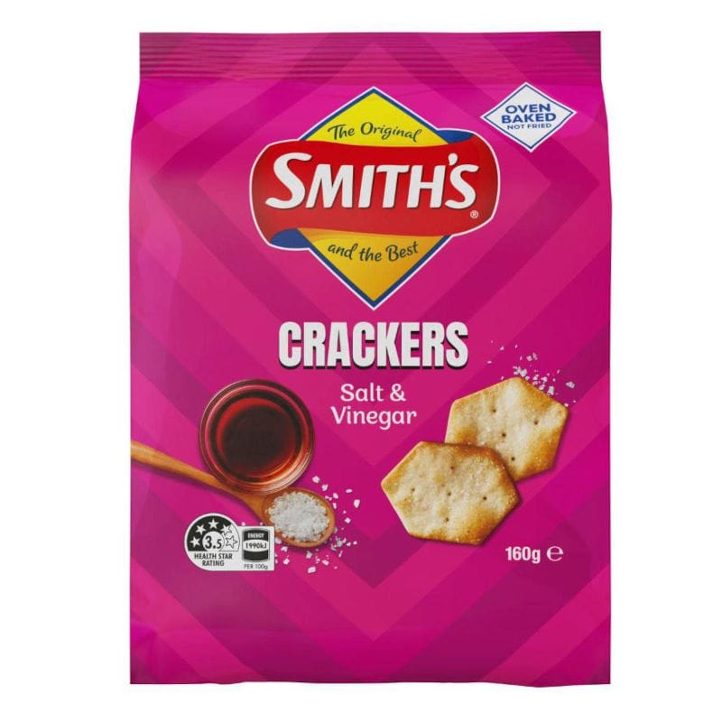 SMITH'S CRACKERS Salt & Vinegar 160g