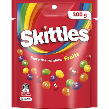 Skittles Fruits Chewy Lollies 200g