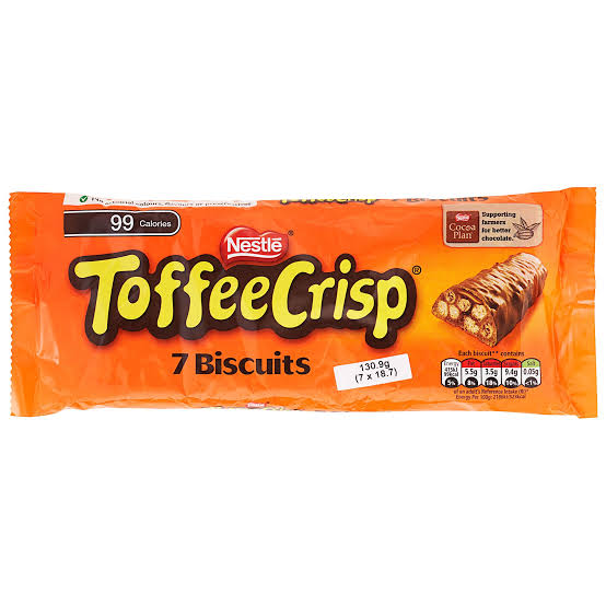 UK Nestle Toffee Crisp Biscuits 7pk 131g