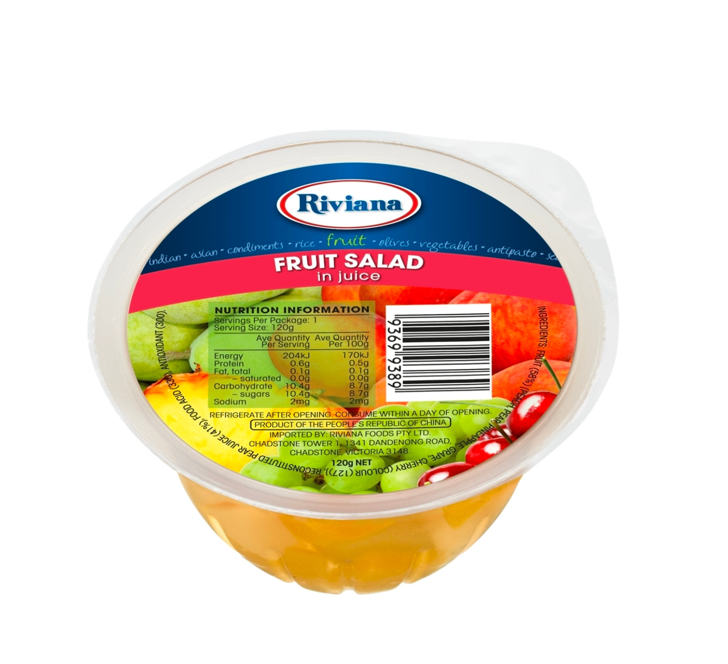 Riviana Fruit Salad in Juice 120g