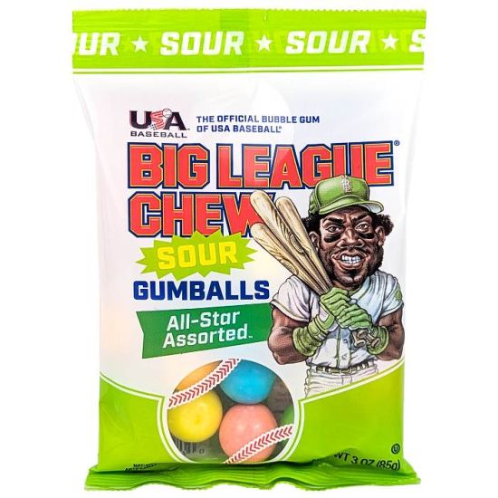 BIG LEAGUE CHEW Sour Gumballs 85g