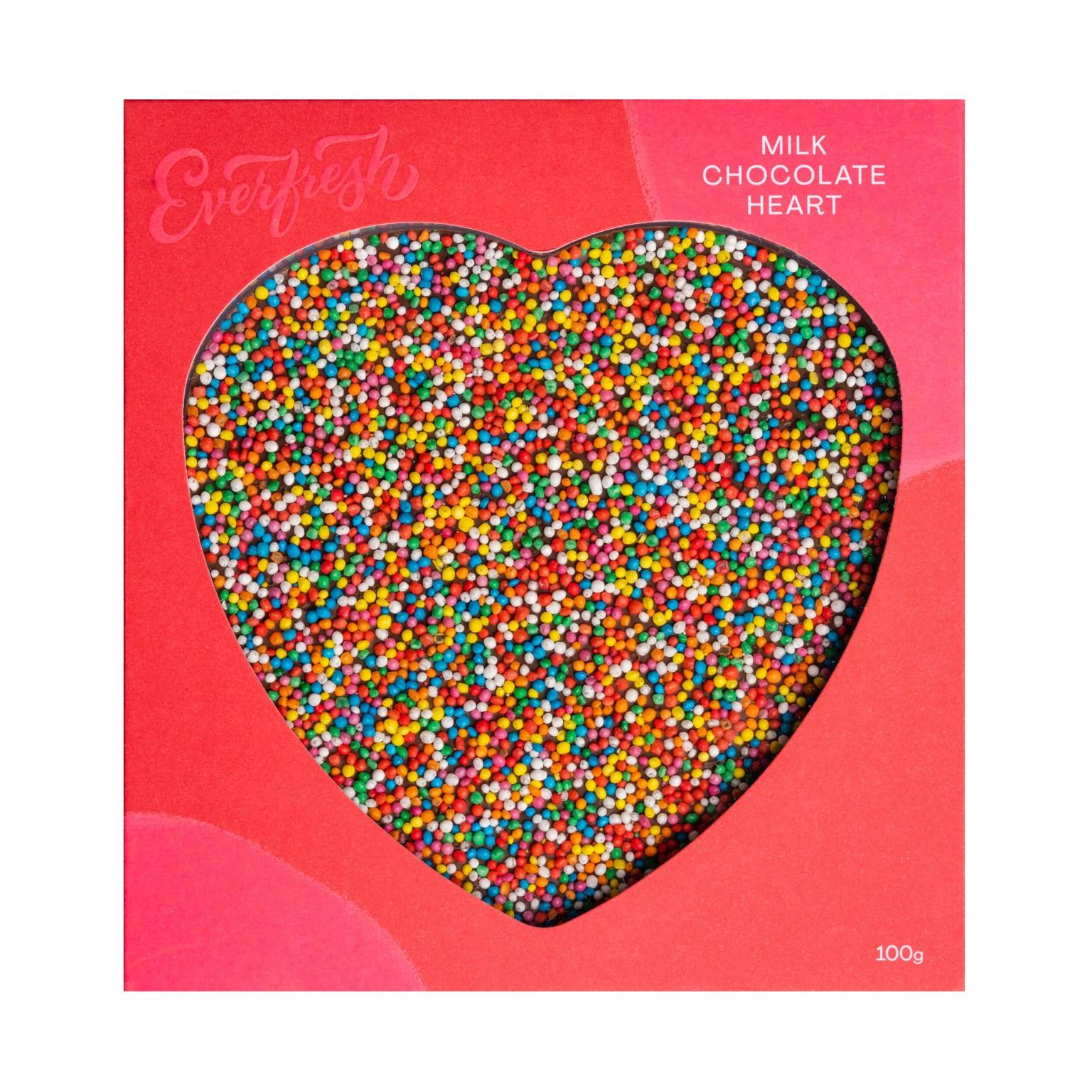 Giant Speckles Heart Chocolate 100g