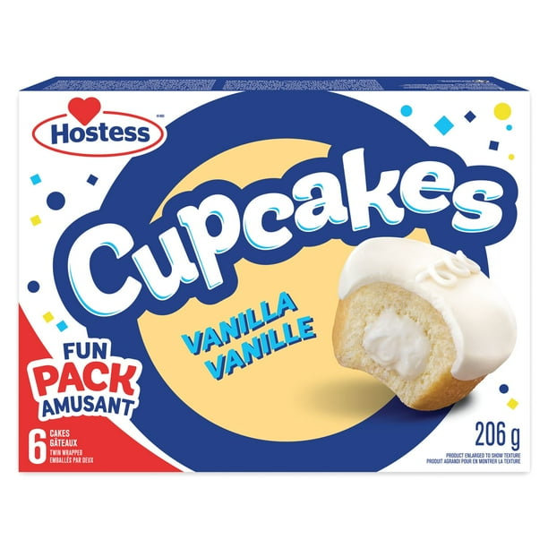Hostess Vanilla Cupcakes Individual