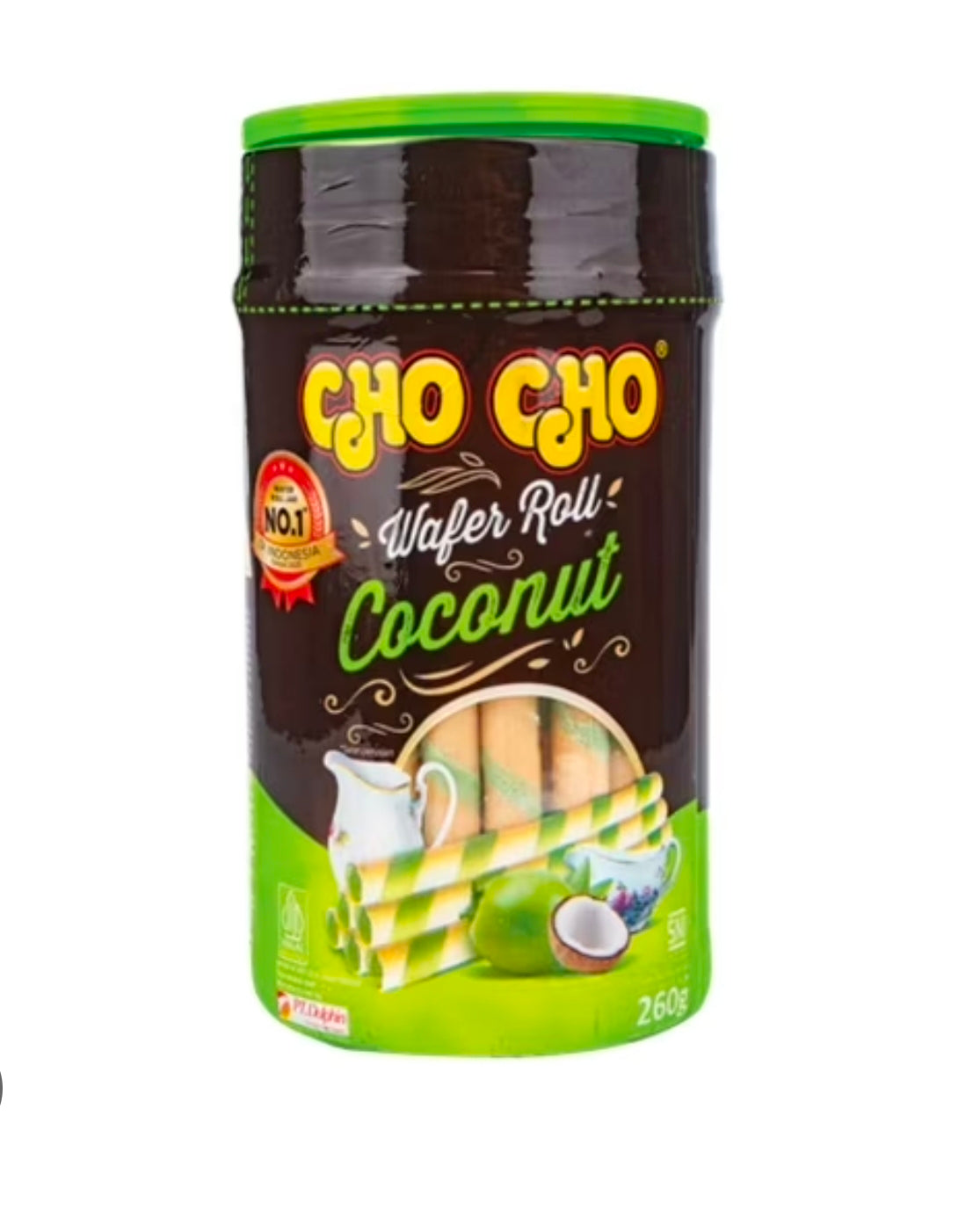 Cho Cho Wafer Roll Coconut 260g