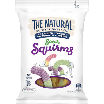 The Natural Confectionery Co Sour Squirms 220g