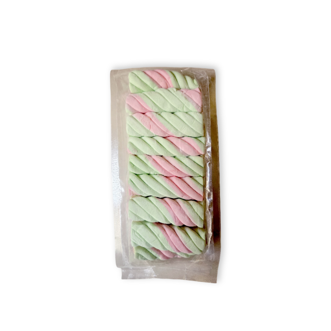 Mallow twist watermelon gummy filled