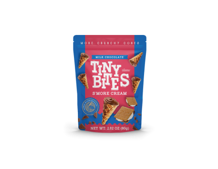 Tiny Bites Waffle Cones S'more Cream 80g