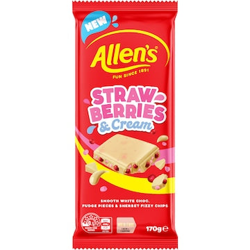 Allen’s Strawberries & Cream Chocolate 170g
