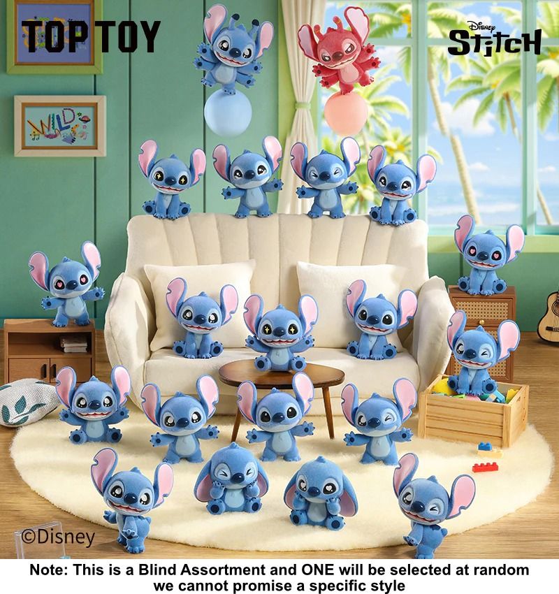Top Toy Stitch Mini Fluffy Series Figures Surprise Bag