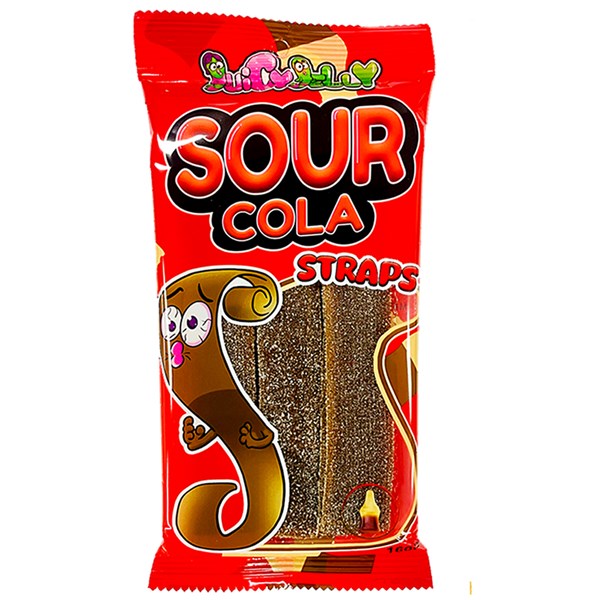 Juicy Jelly Sour Cola Straps 160g