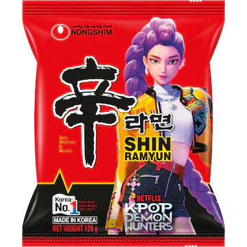 Nong Shim Instant Noodles Shin Ramyun 120g (K pop Demon Hunter Edition)